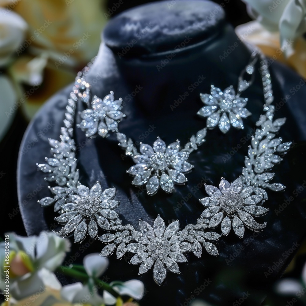 Close-up Photography of Diamond Necklace Set Close-up Photography of Diamond Necklace Set