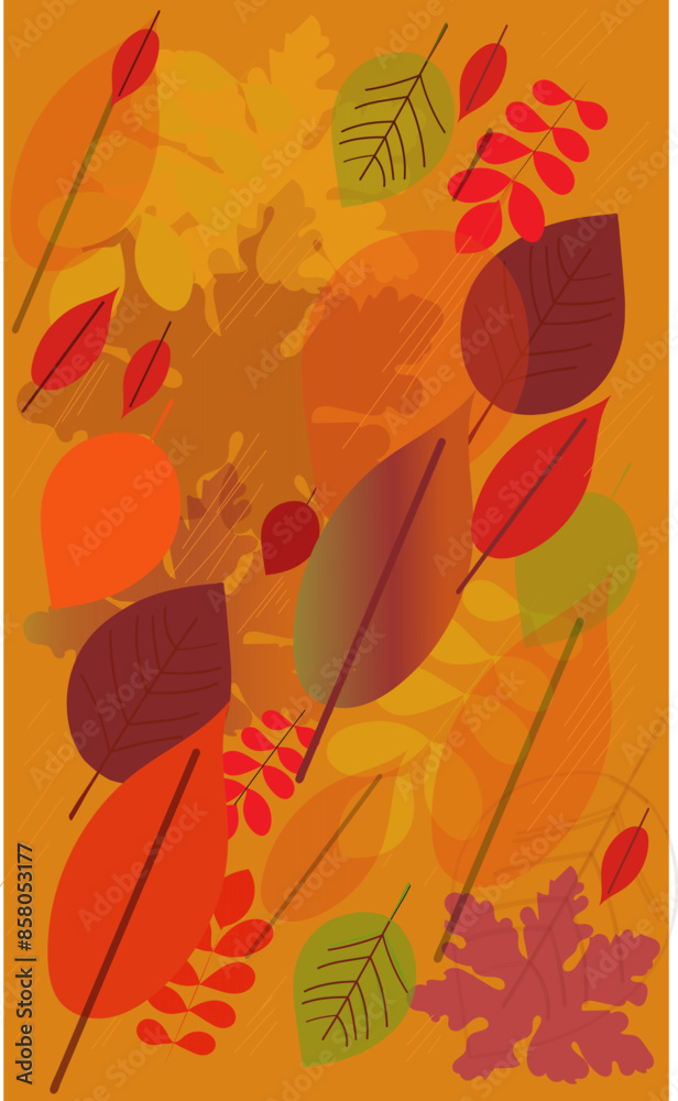 Obraz premium autumn background with leaves