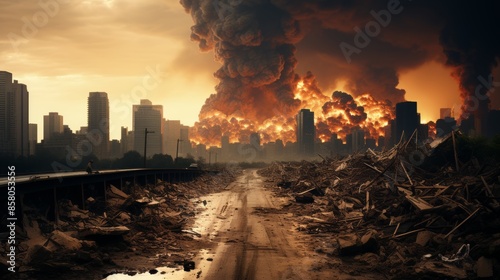 Terrifying Apocalyptic Environment After Disaster Situation