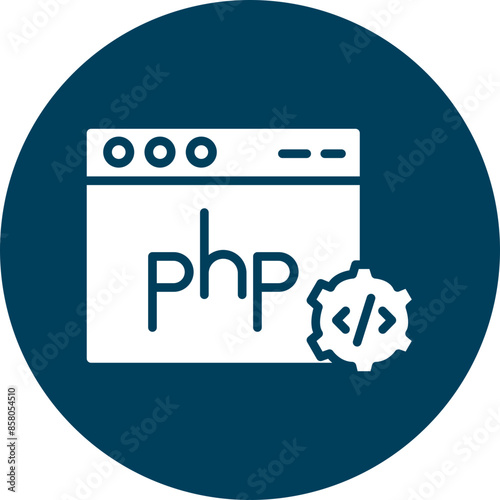 Php Glyph Circle Icon