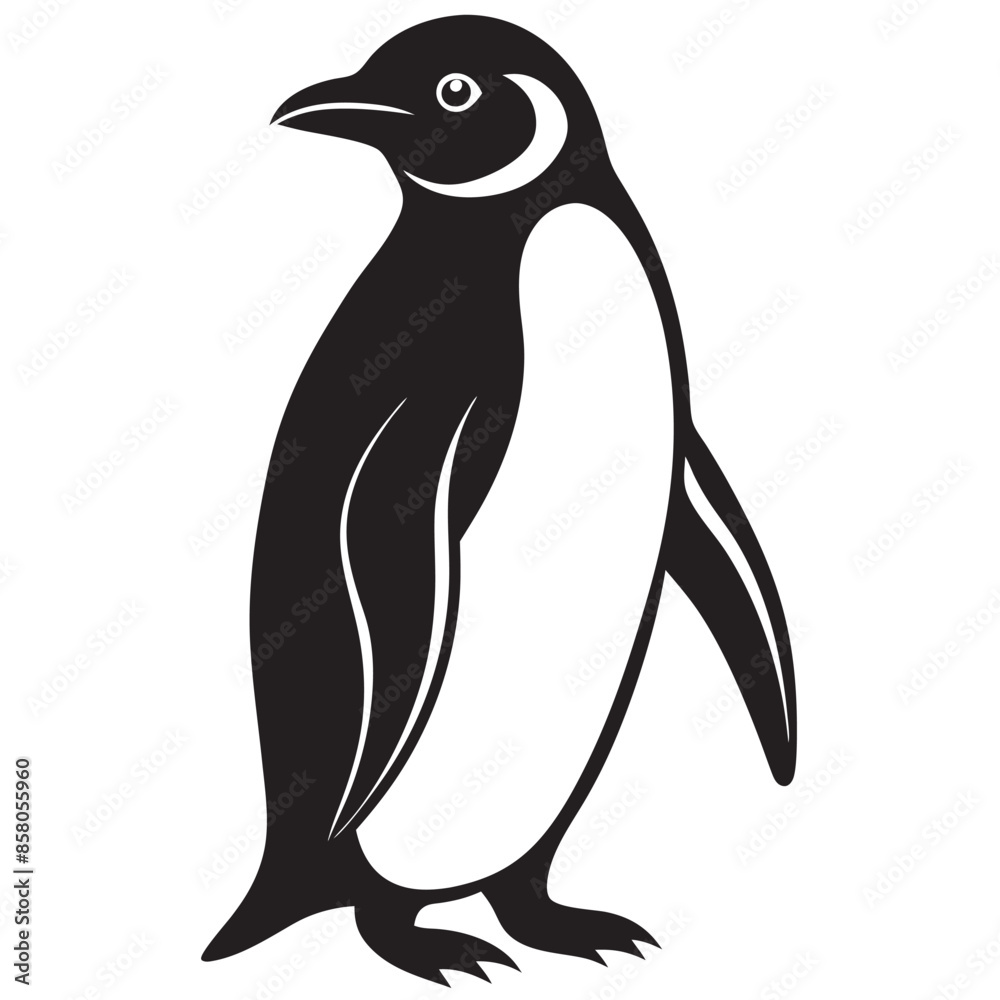 Obraz premium penguin on a white background