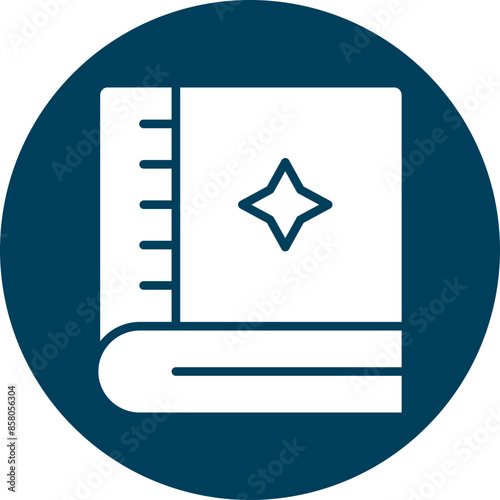 Spellbook Glyph Circle Icon