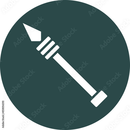 Lance Glyph Circle Icon