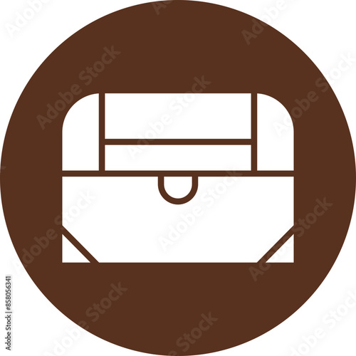 Treasure Glyph Circle Icon