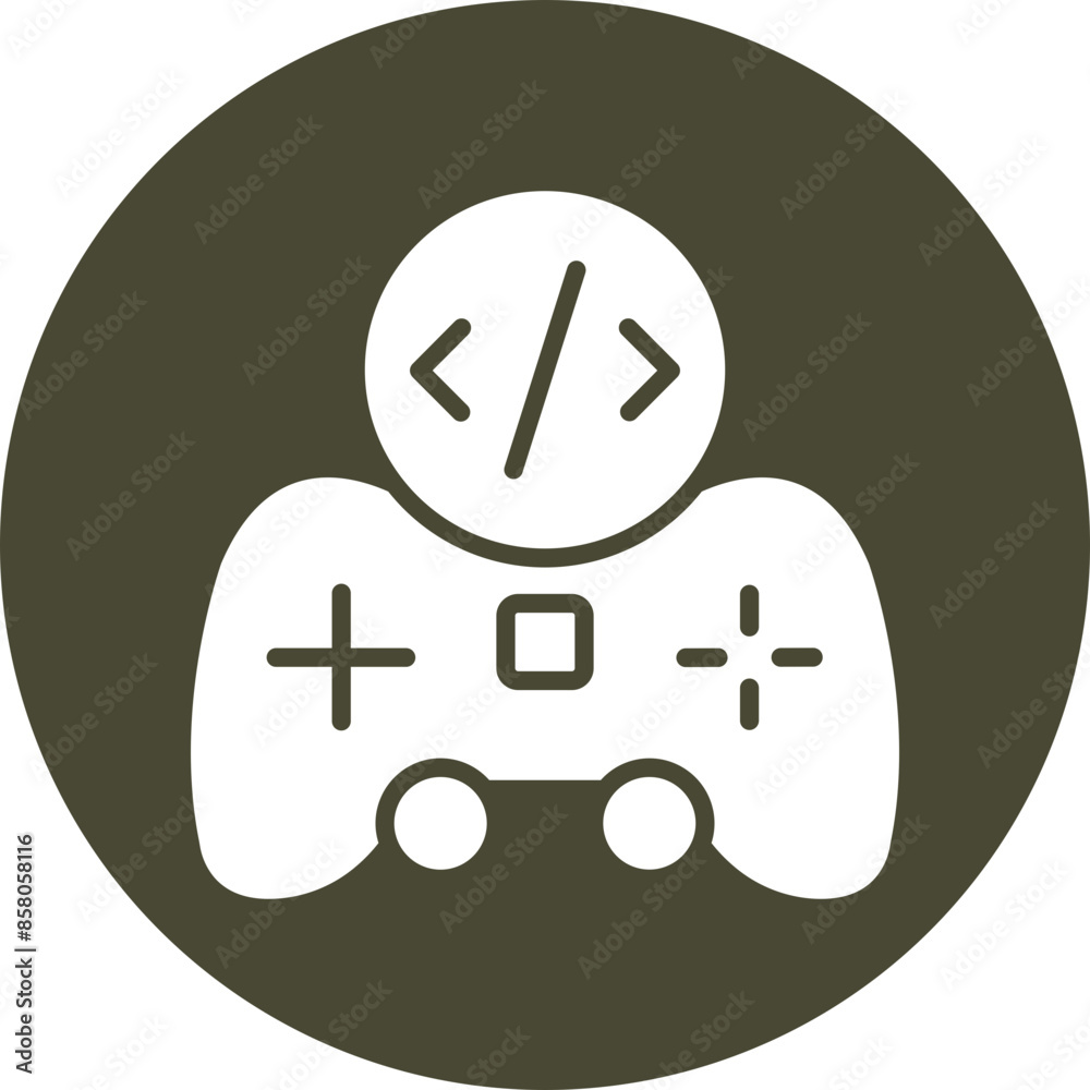 Obraz premium Access Vector Glyph Circle Icon