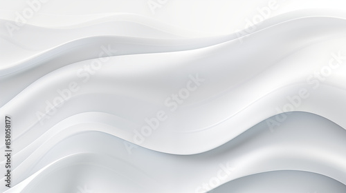 Elegant White Wave Patterns