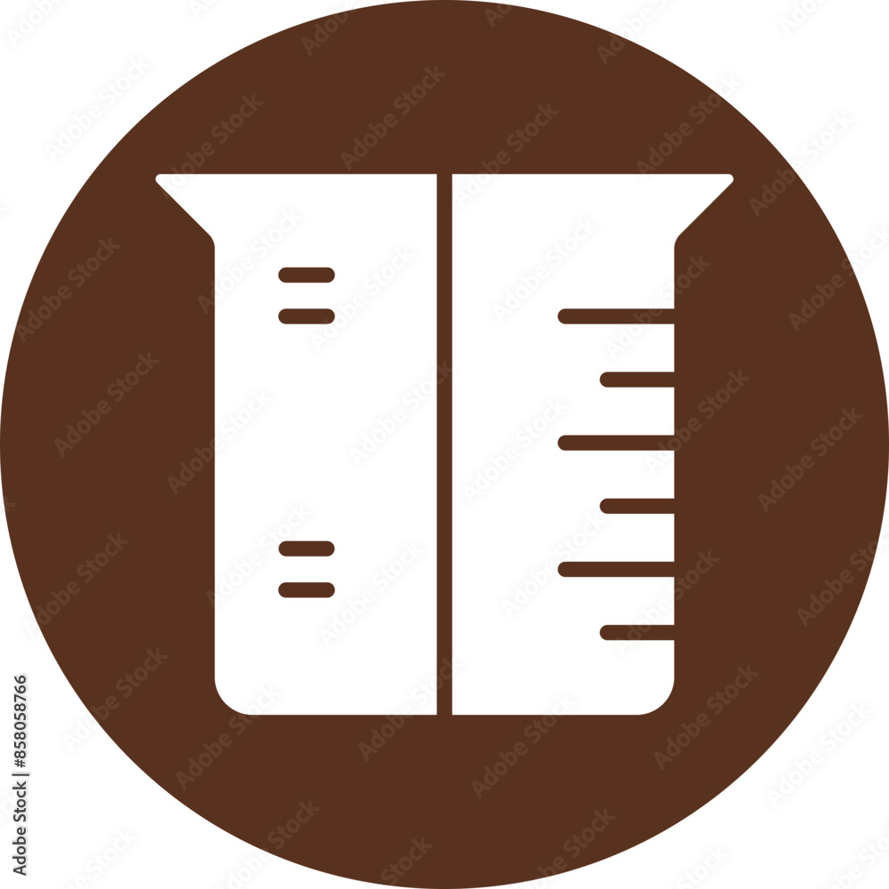 Measuring Vector Glyph Circle Icon Design Measuring Vector Glyph Circle Icon Design