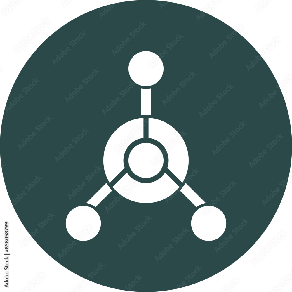 Chemica Weapon Vector Glyph Circle Icon Design Chemica Weapon Vector Glyph Circle Icon Design