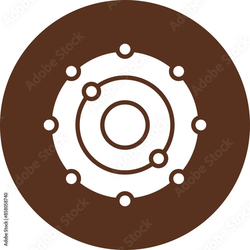 Antioxidant Vector Glyph Circle Icon Design