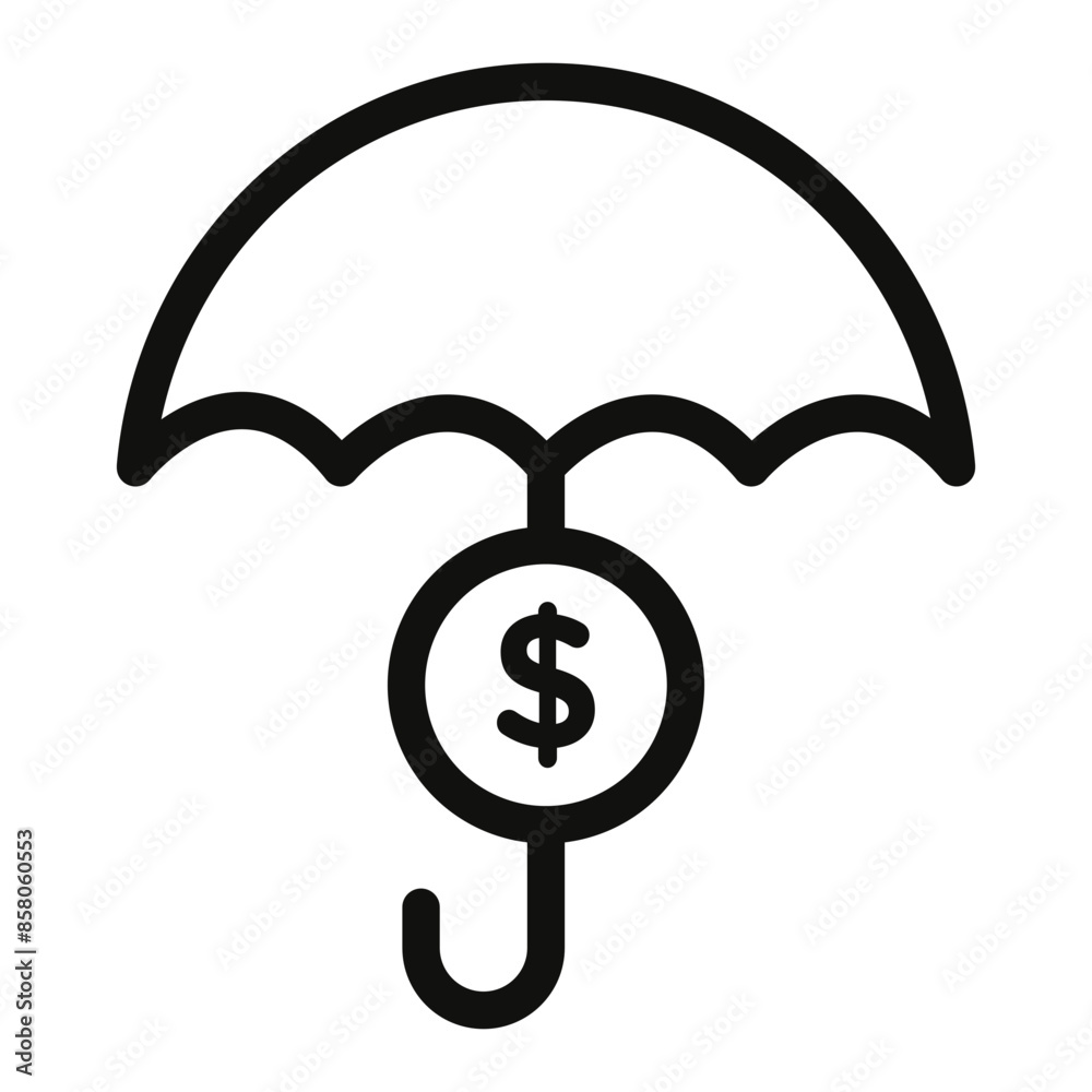 Asset Security Icon Ideal for Financial Protection and Investment Asset Security Icon Ideal for Financial Protection and Investment