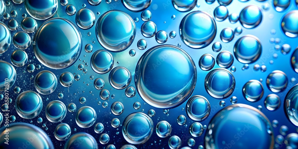 Shiny colored balls abstract background, 3d blue metallic glossy spheres wallpaper. Shiny colored balls abstract background, 3d blue metallic glossy spheres wallpaper.