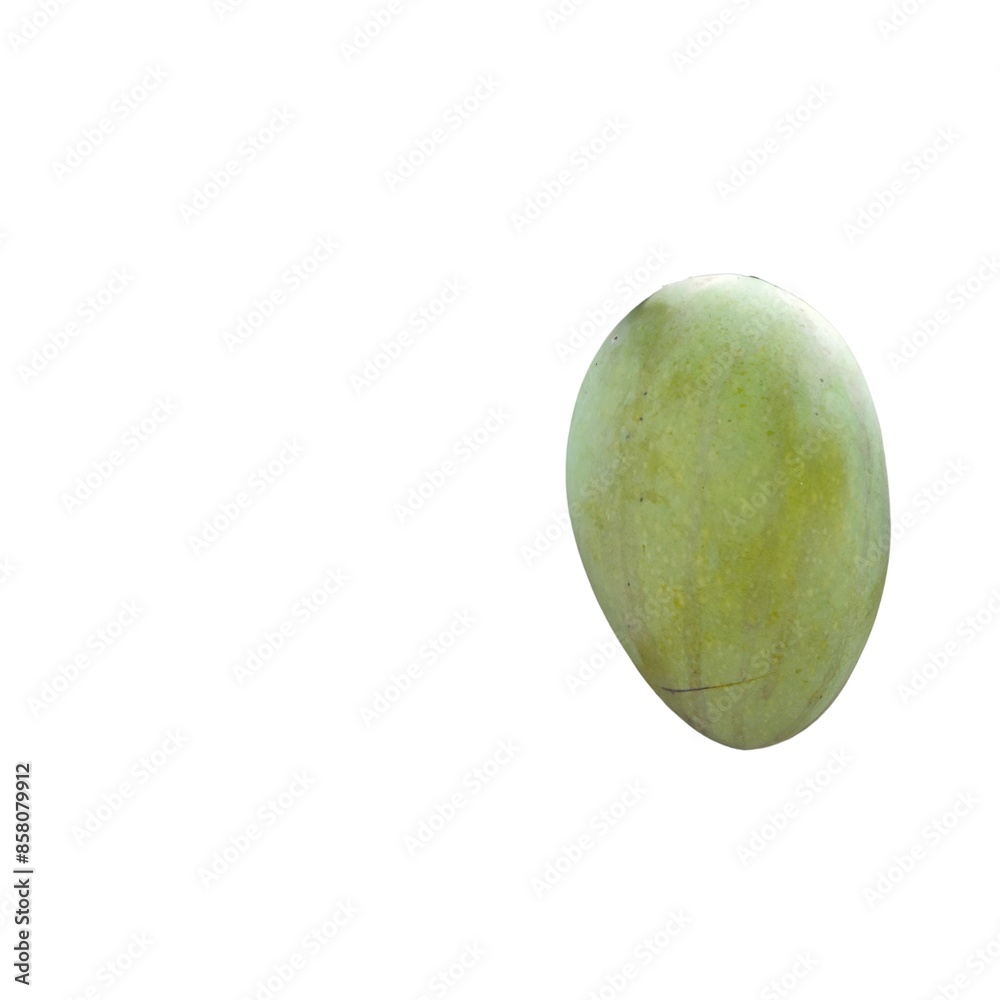 Green Mango isolated on white background. Yellow Mango. Green Mango isolated on white background. Yellow Mango.
