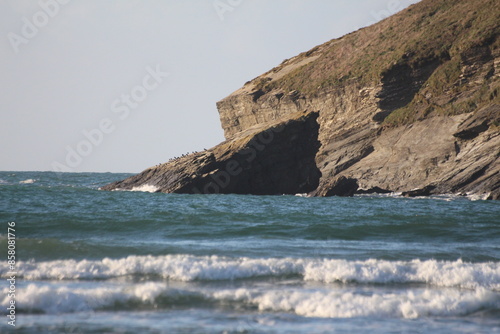 cliffs and sea