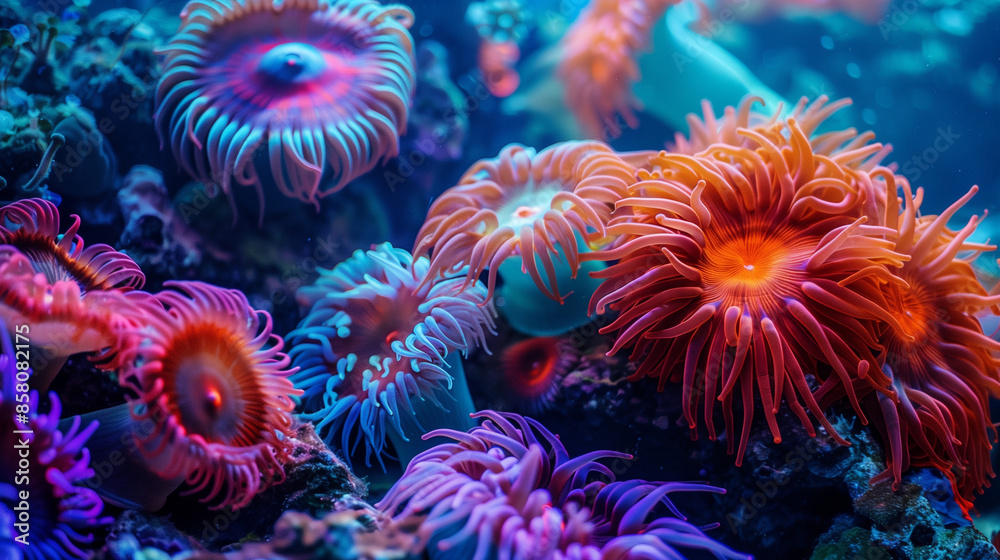 Captivating Underwater World: Hyper-Realistic Macro Photography of Tropical Corals and Marine Creatures in Vivid, Crystal-Clear Colors Captivating Underwater World: Hyper-Realistic Macro Photography of Tropical Corals and Marine Creatures in Vivid, Crystal-Clear Colors