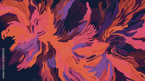 Abstract floral vector design