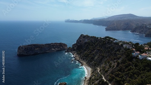 Javea Coast, drone image