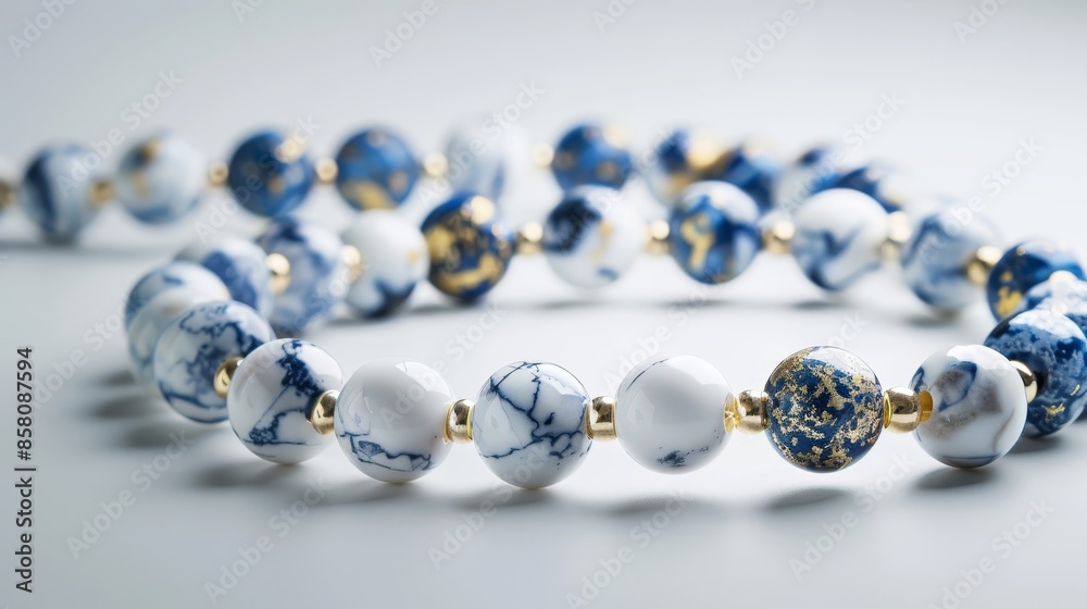Close-up Photography of Marble Bead Necklace Set Close-up Photography of Marble Bead Necklace Set