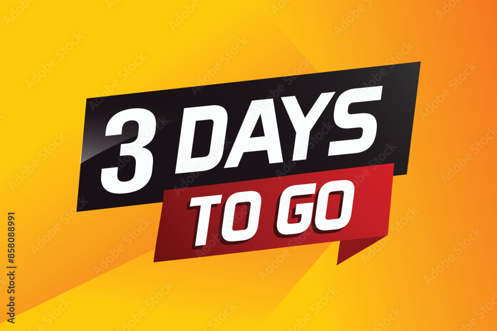 3 days to go word concept vector illustration with ribbon and 3d style for use landing page, template, ui, web, mobile app, poster, banner, flyer, background, gift card, coupon
3 days to go word concept vector illustration with ribbon and 3d style for use landing page, template, ui, web, mobile app, poster, banner, flyer, background, gift card, coupon