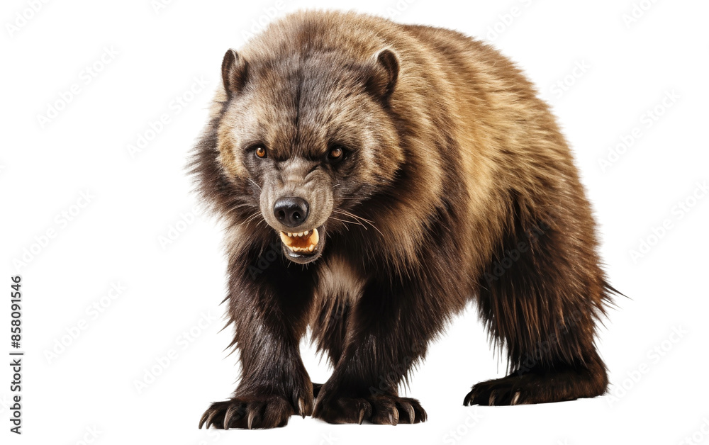 Ferocious Wolverine on Transparent Background Ferocious Wolverine on Transparent Background