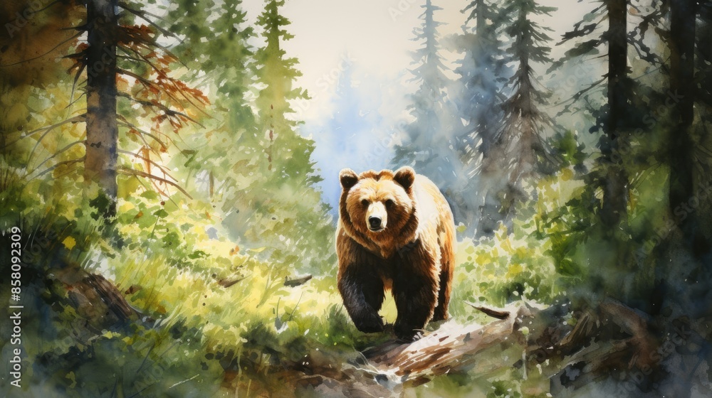 brown bear in the forest brown bear in the forest