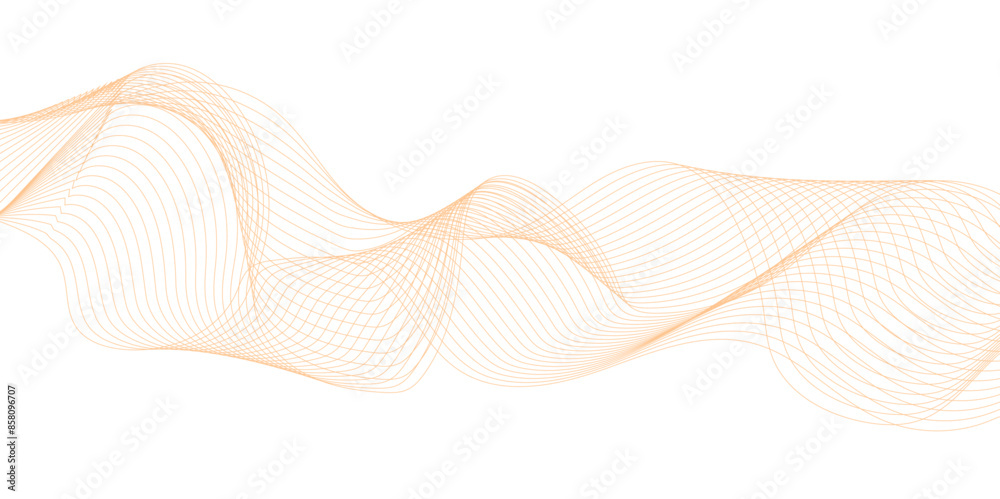 Technology and business wave lines on transparent background. Vector curve wave line seamless pattern. Future technology concept. Technology and business wave lines on transparent background. Vector curve wave line seamless pattern. Future technology concept.