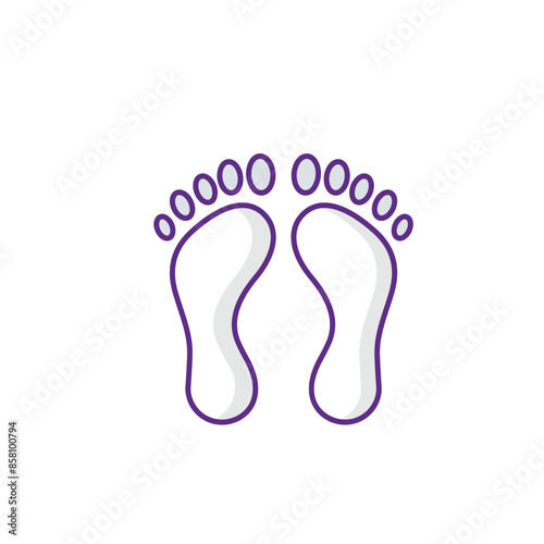 gait analysis icon design with white background stock illustration