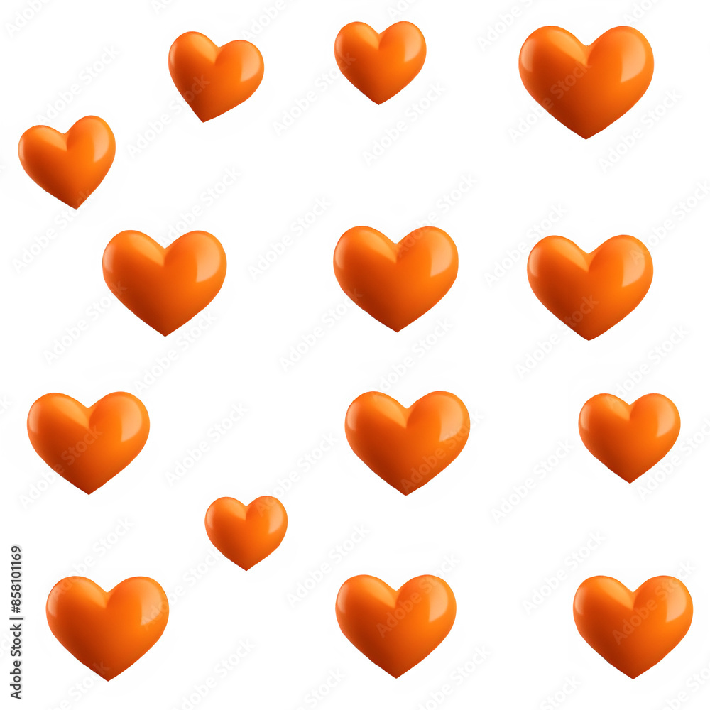 orange hearts orange hearts