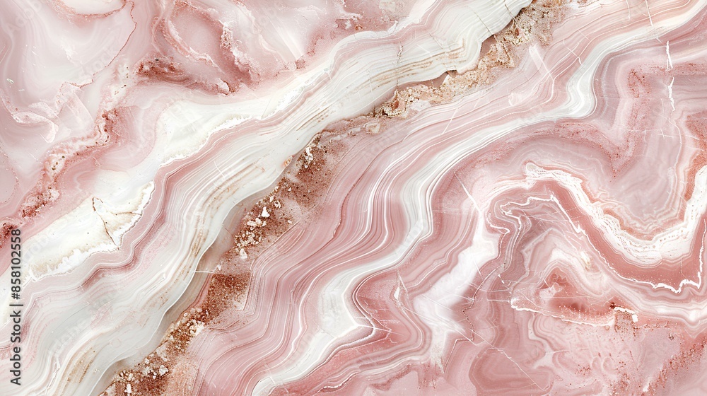 A delicate pink marble with swirling patterns and subtle gold accents, creating a luxurious and elegant visual on a white background. A delicate pink marble with swirling patterns and subtle gold accents, creating a luxurious and elegant visual on a white background.