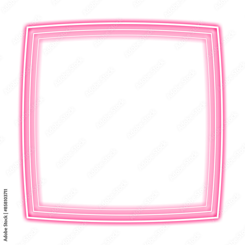 pink square frame curve and light neon pink square frame curve and light neon