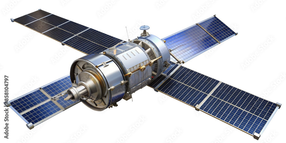 satellite isolated on transparent background