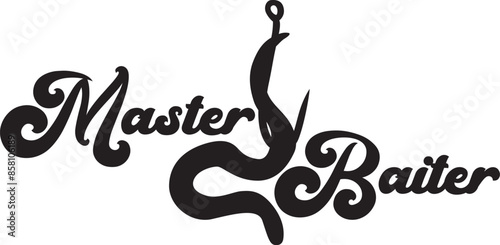 Master Baiter SVG Cut File for Cricut and Silhouette, EPS Vector, DXF , PNG , JPEG , Zip Folder