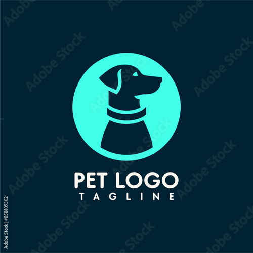 Dog Pet Logo Friendly, approachable, cute, and lovable, perfect for pet lovers, animals, furry friends, and companions dog logo, Dog lover.