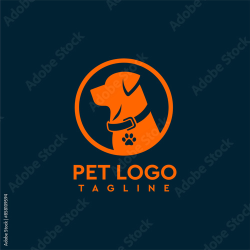 Dog Pet Logo Friendly, approachable, cute, and lovable, perfect for pet lovers, animals, furry friends, and companions dog logo, Dog lover.