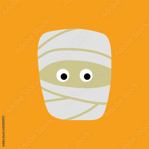 Halloween character flat designs are creepy but cute and adorable