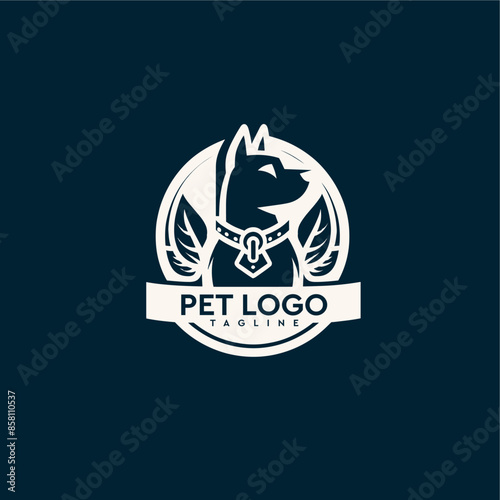 Dog Pet Logo Friendly, approachable, cute, and lovable, perfect for pet lovers, animals, furry friends, and companions dog logo, Dog lover.