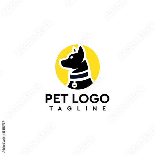 Dog Pet Logo Friendly, approachable, cute, and lovable, perfect for pet lovers, animals, furry friends, and companions dog logo, Dog lover.