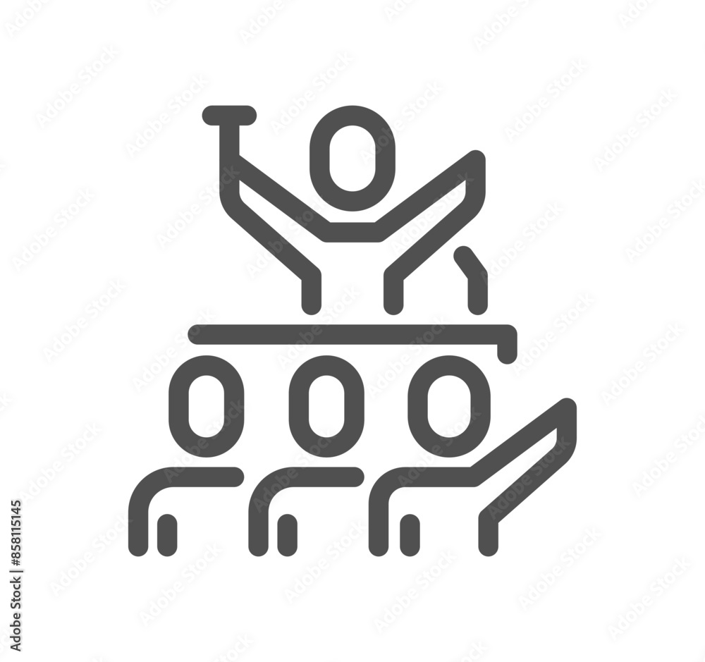 Auction related icon outline and linear vector.
Auction related icon outline and linear vector.