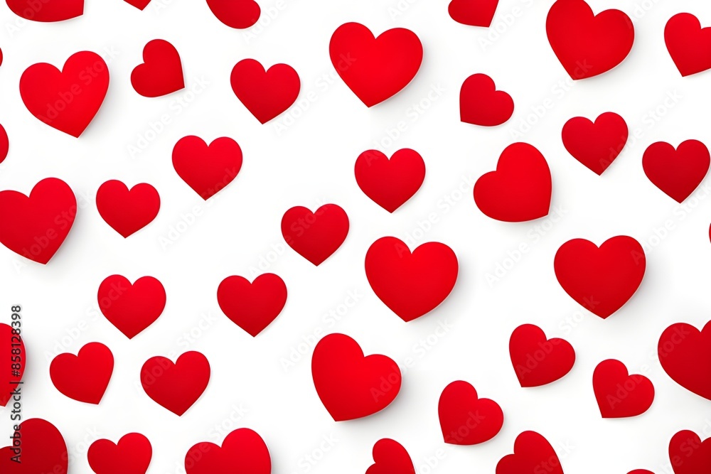 red hearts