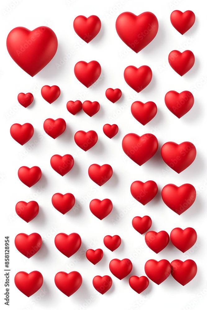 red hearts
