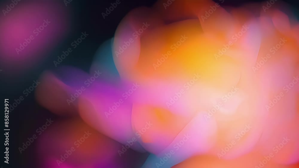 A closeup of a neon wireframe flower with delicate lines and curves forming its petals and stems.