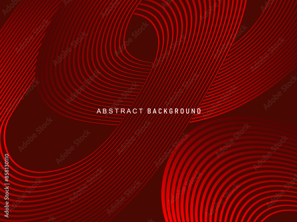 Abstract red glowing geometric lines on dark red background. Modern shiny red circle lines pattern. Futuristic technology concept, perfect for covers, posters, banners, brochures, websites, etc. Abstract red glowing geometric lines on dark red background. Modern shiny red circle lines pattern. Futuristic technology concept, perfect for covers, posters, banners, brochures, websites, etc.
