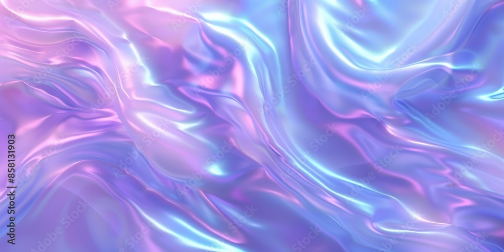 Obraz premium Abstract Holographic Background with Wavy Textures