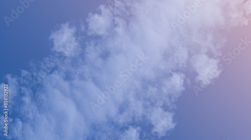 Blue sky and clouds light pastel background, clean empty wallpaper
