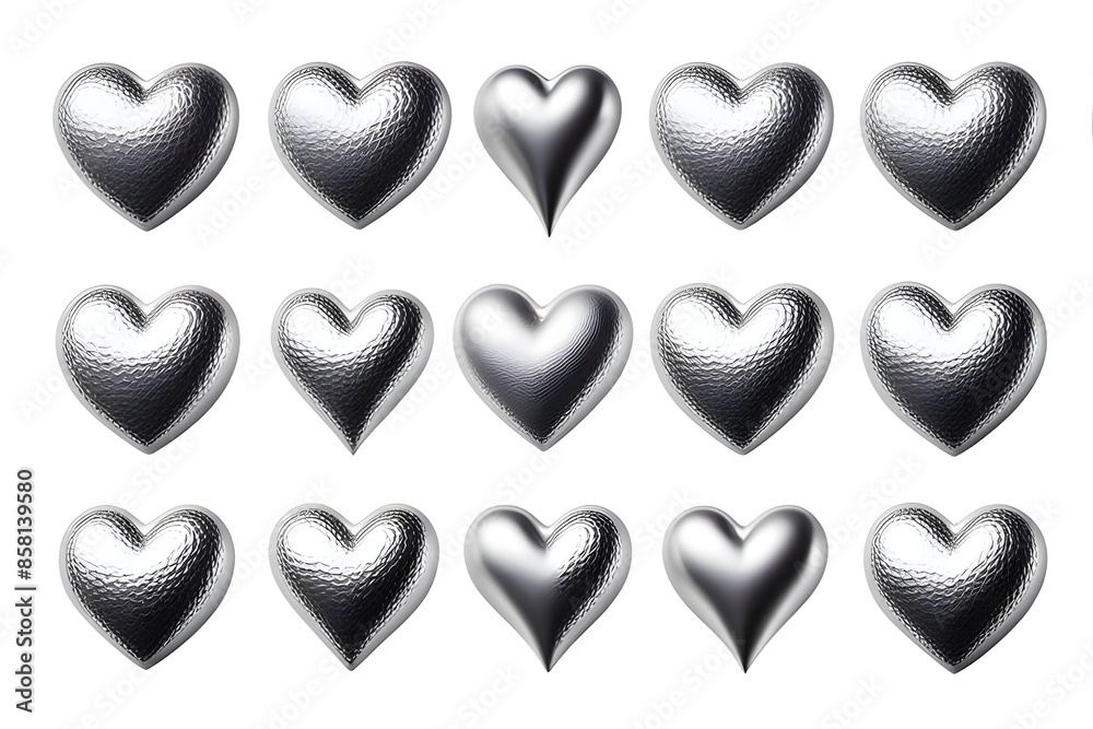 silver hearts silver hearts
