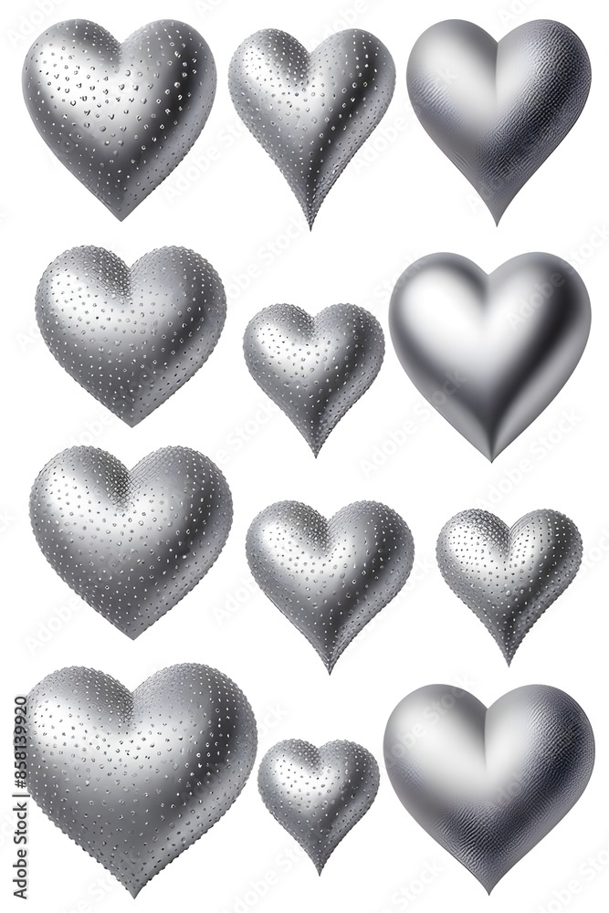silver hearts silver hearts
