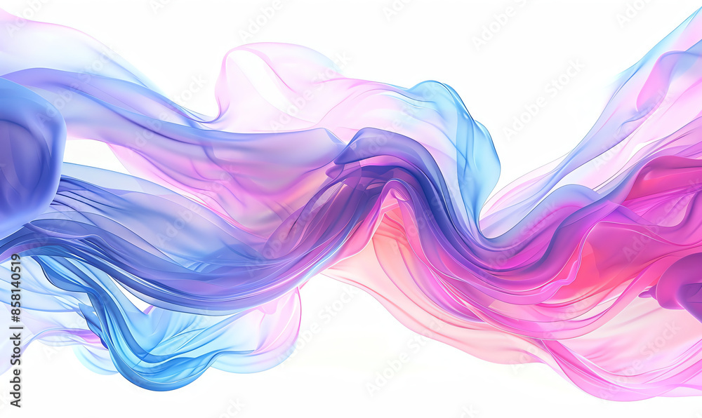 Colorful Abstract Flow on White Background Colorful Abstract Flow on White Background