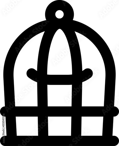 Bird Cage icon vector illustration asset element