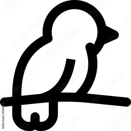 Bird icon vector illustration asset element