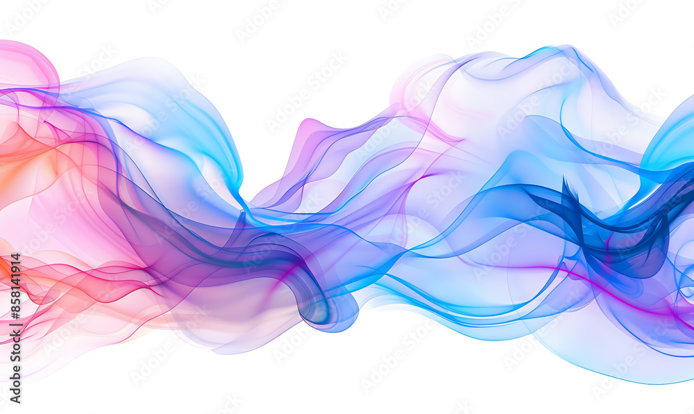 Colorful Abstract Flow on White Background Colorful Abstract Flow on White Background
