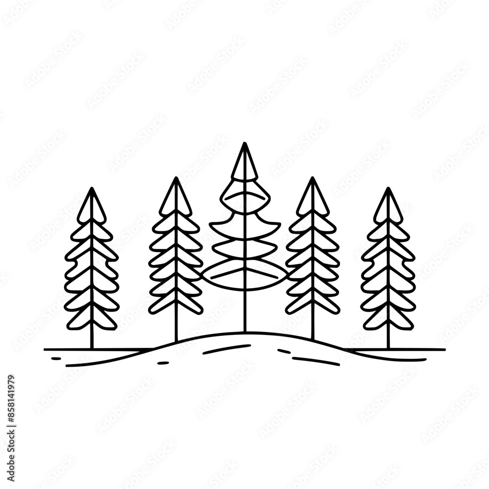 Tree Landscape Icon Tree Icon, Forest Icon, Christmas Tree icon, Tree SVG, Tree ...
